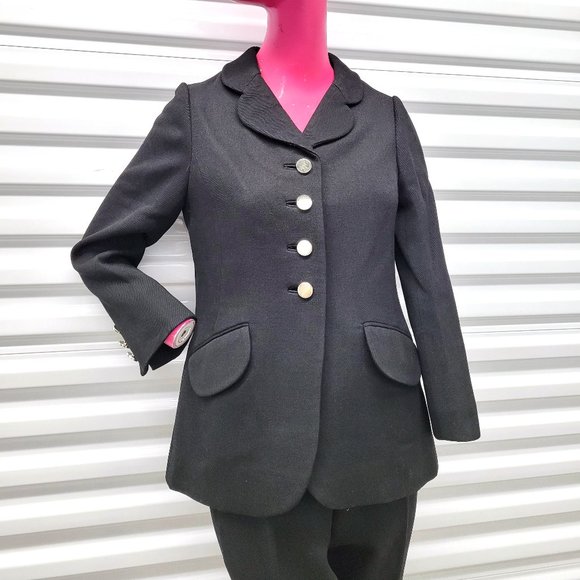 1960s B. Altman Vintage Suit Pants Jacket Set SM - Picture 1 of 13